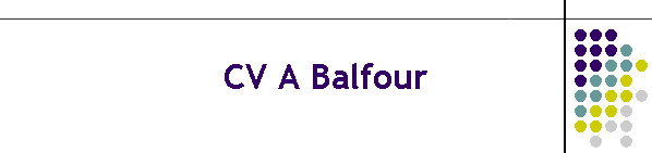 CV A Balfour